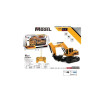 Excavator cu telecomandă pentru copii – scară 1:24, 6 funcții, lumini și sunete, baterie reîncărcabilă