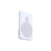 Baterie portabilă 10.000 mAh cu încărcare rapidă wireless KSC-709, albă