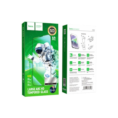 Folie Clear (G16) pentru iPhone 15 Pro - Sticlă Arc Mare