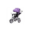 Bicicletă cu trei roți pentru copii cu mâner pentru părinți, 73x39x34 cm, violet