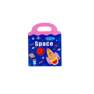Carte Puzzle cu 34 stickere reutilizabile, Spatiul Cosmic фото