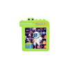 Puzzle cu blocuri glisante – pentru copii, model crocodil, verde, 16x14 cm