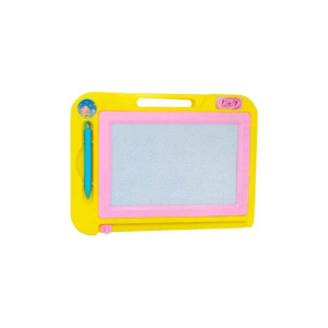 Tablă de desen magnetică – Jucărie creativă pentru copii, galbenă, dimensiuni 19x25 cm фото