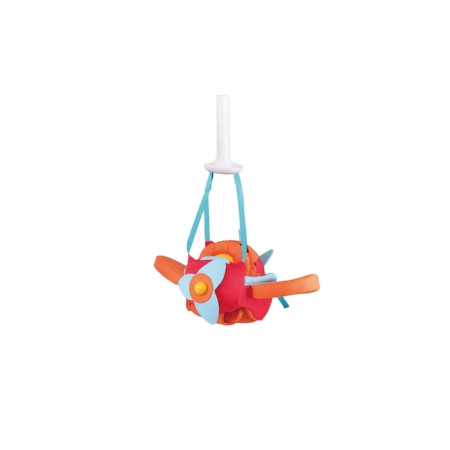 Leagăn tip avion pentru copii, Toy, reglabil, scaun suspendat înalt, colorat, 20Kg