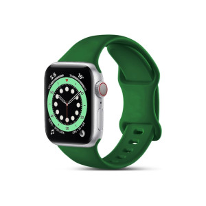 Curea din silicon compatibilă cu Apple Watch 1/2/3/4/5/6/SE/7/8, 42/44/45/49 mm, verde închis фото