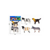 Set de animale domestice in pachet, Toys Toys, 4 piese, multicolor, 16x30 cm