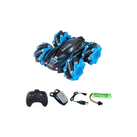 Remote-Control Gesture Stunt Car 18x7x28 cm – Blue
