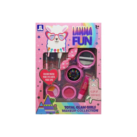 Set cosmetice Lamma Fun Kids cu pensulă, roz