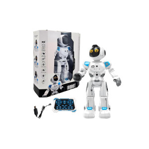 Robot inteligent pentru copii – Telecomandă, 50 de mișcări, senzori tactili, activare sonoră, lumini фото