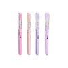 Set de 12 pixuri cu gel „Iepuraș drăguț”, design pastel cu imprimeu de iepurași, cerneală neagră, vârf subțire de 0,5 mm