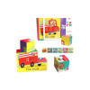 Puzzle educativ 6 în 1, 9 piese – Transport, 18x18x6 cm, multicolor
