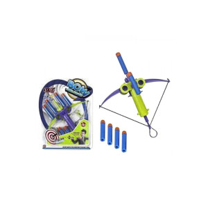 Set pistol de jucărie ToyMarkt cu arbaletă și săgeți cu ventuză pentru copii фото