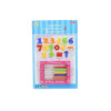 Set educațional - 16 numere și semne matematice din plastic cu abac, colorat