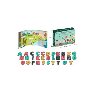 Puzzle magnetic – Studiul animalelor, 32 de piese magnetice фото