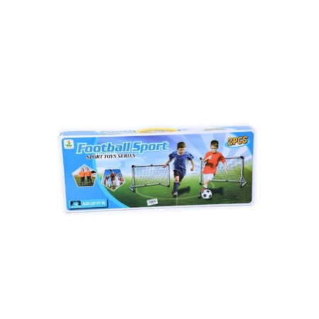 Set de 2 porți de fotbal pentru copii, 120 x 63 x 56 cm