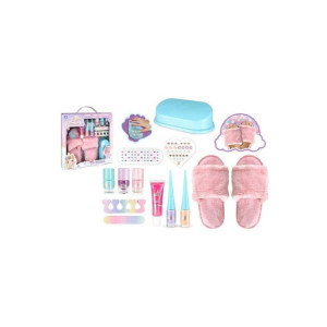Set de înfrumusețare pentru copii - cosmetice, set de unghii, papuci, roz Set de înfrumusețare pentru copii - cosmetice, set de unghii, papuci, roz фото