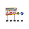 Set semne de circulatie, de jucarie pentru copii, 82 cm