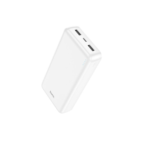 Baterie externă ultra-subțire de 20000 mAh cu afișaj LED, J100A, albă