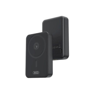 Baterie externă magnetică wireless XO-PR231, MagSafe, 10.000 mAh, încărcare PD20W cu port Type-C, neagră фото