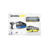 Autobuz cu telecomandă - Model de autobuz urban RC, lumini și baterie reîncărcabilă, 52 cm