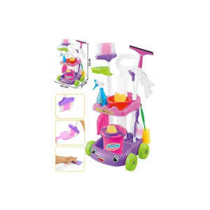 Set mare de jucării de curățenie pentru copii cu mop, cărucioare și accesorii, 52x15x40 cm Set mare de jucării de curățenie pentru copii cu mop, cărucioare și accesorii, 52x15x40 cm фото