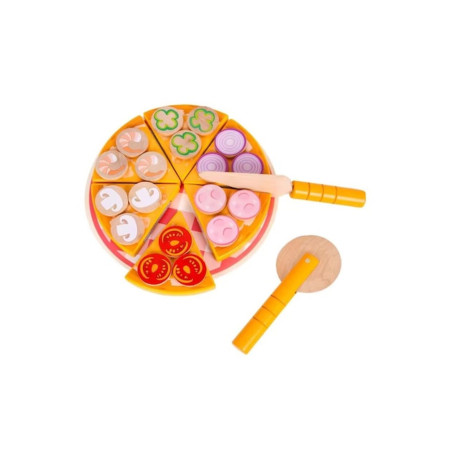 Set de pizza din lemn pentru copii - Tăiere