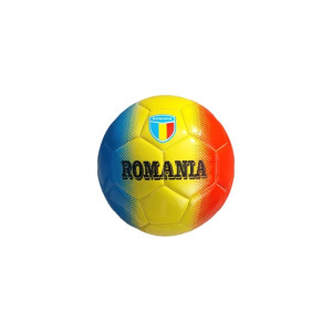 Minge de fotbal tricolor, Romania, marimea 5, galben/rosu/albastru фото