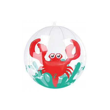 Minge de plajă gonflabilă pentru copii și adulți, 60 cm, cu crab