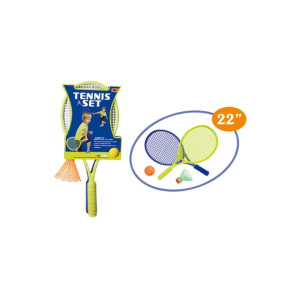 Set de joacă 2 în 1 „Tenis și Badminton” (22 inch), Verde și Albastru фото
