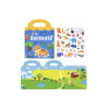 Carte Puzzle cu 34 stickere reutilizabile, Animale