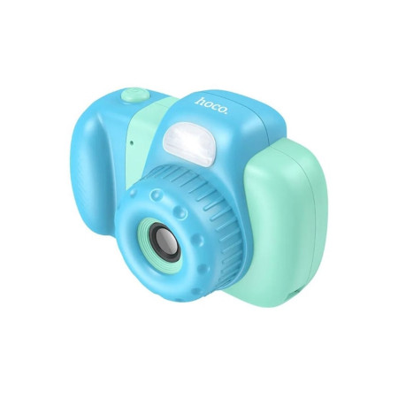 Cameră foto pentru copii, DV201, suport 32GB, baterie de 600mAh, albastru și verde