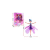 Păpușă zburătoare interactivă cu LED, încărcare USB, culoare violet, 19,5 cm