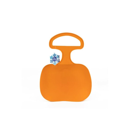 Sanie de gheata pentru copii cu manere – sanie din plastic tip bob, 58x39 cm, Portocaliu