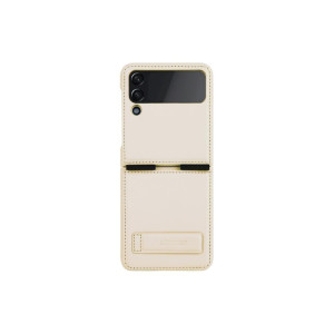 Husă din piele Qin compatibilă cu Samsung Galaxy Z Flip 4 5G aurie фото