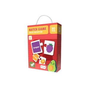 Cutie puzzle „Culori”, 30 de piese, joc educativ pentru 3+ ani, roșu фото