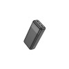 Baterie externă J72B, 2xUSB-A, 30.000mAh, Negru