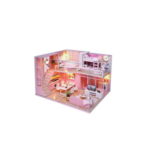 Casă de păpuși Toy-Toys, miniatură, cu lumină, 17x12x13cm, pentru fete фото