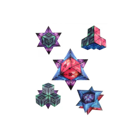 Puzzle magnetic Cube Shape Shifting Box Magneti, puzzle pentru copii, Cub Shashibo