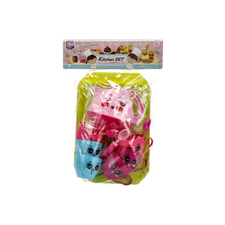Set vesela bucatarie copii, Mega Creative, Plastic, 3ani+, Multicolor