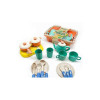 Set de 21 de accesorii de bucătărie și aragaz în coș – multicolor