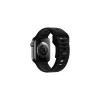 Curea din silicon (WA27), pentru iWatch, mărime universală (42/44/45/49 mm) - Curea flexibilă, în trepte, neagră