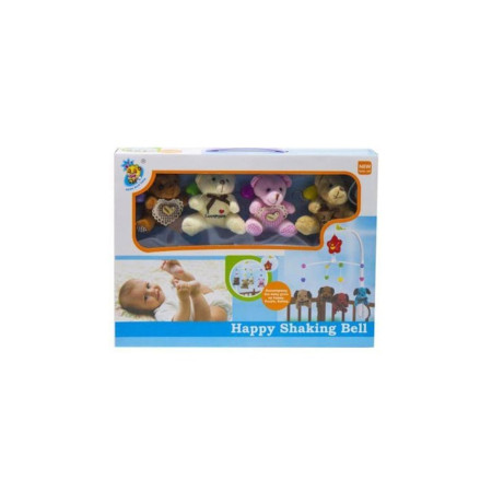Carusel pentru patut cu ursuleti colorati – 4 piese