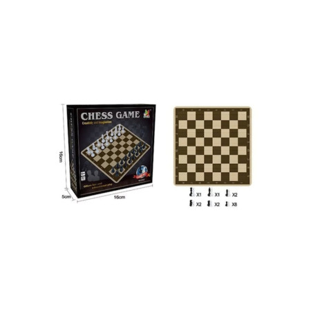 Joc de șah 16x16 cm pentru copii și adulți