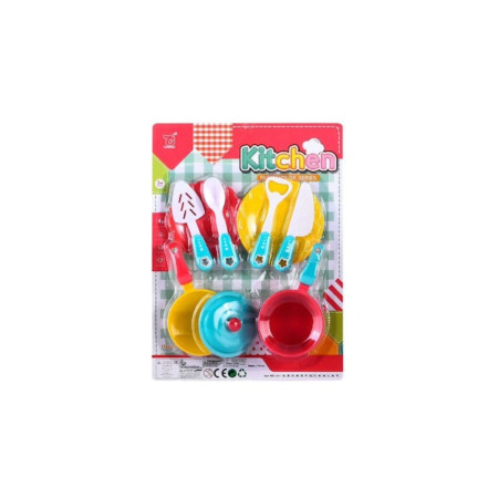 Set de tacâmuri pentru copii, Toy Toy Toy, ustensile de gătit, multicolor