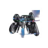 Remote control car, 2.4 GHz, 360° rotation, toy with bright lights - Black