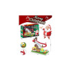 Christmas Track with Santa on Slide - Interactive Holiday Set for Children