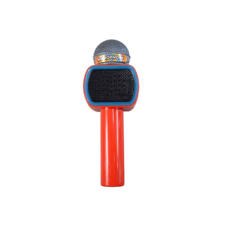 microfon karaoke pentru copii cu lumini, roșu